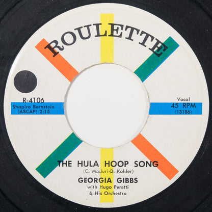 Georgia Gibbs - The Hula Hoop Song Vinyl Singles Vinyl Goed / Hoes Generic