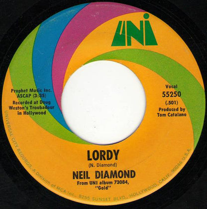 Neil Diamond - Cracklin' Rosie Vinyl Singles Vinyl Goed / Hoes Generic