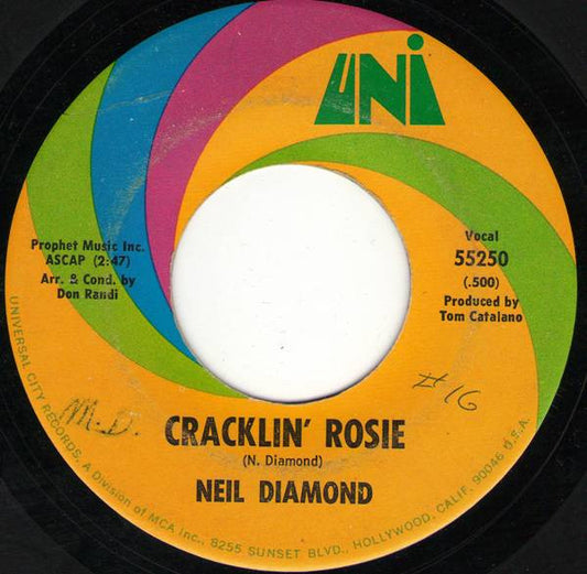 Neil Diamond - Cracklin' Rosie Vinyl Singles Vinyl Goed / Hoes Generic
