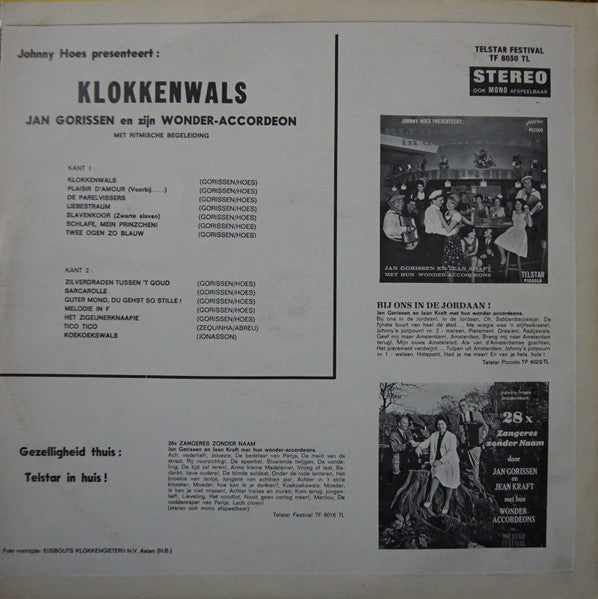 Jan Gorissen - Johnny Hoes Presenteert: Klokkenwals (LP) 50048 Vinyl LP VINYLSINGLES.NL