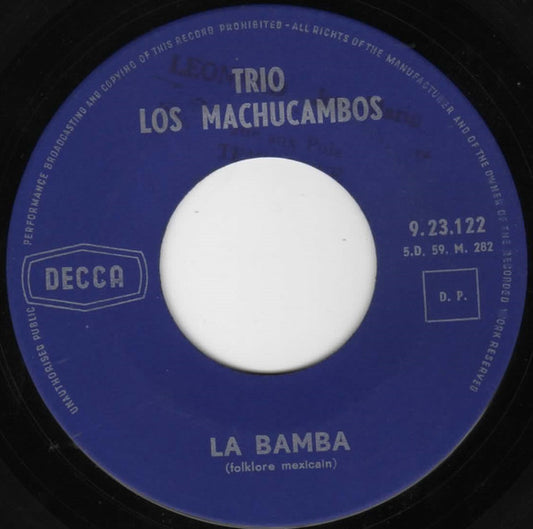 Los Machucambos - La Bamba Vinyl Singles Vinyl Very Good (VG) <br> Hoes Good Plus (G+)
