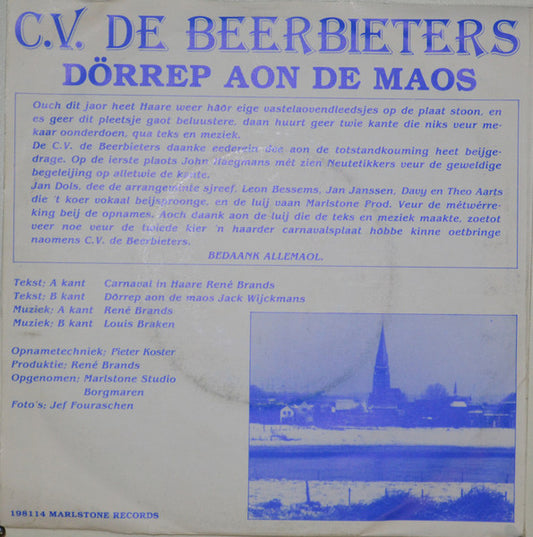 C.V. Beerbieters - Carnaval In Haare Vinyl Singles Vinyl Zeer Goed / Hoesje Goed "VINYLSINGLES.NL"