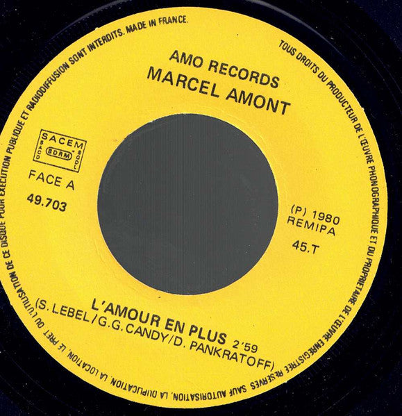 Marcel Amont - L'amour En Plus