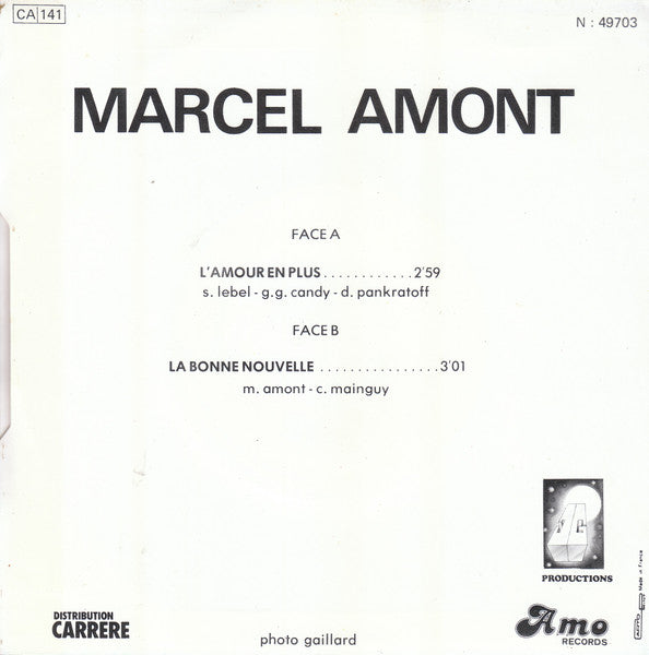 Marcel Amont - L'amour En Plus