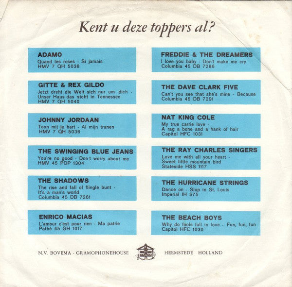 Imca Marina - Nur Nicht Weinen Vinyl Singles Media VG / Sleeve G "VINYLSINGLES.NL"