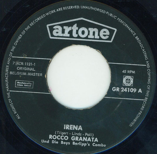 Rocco Granata - Irena Vinyl Singles Vinyl Very Good (VG) <br> Hoes Generic