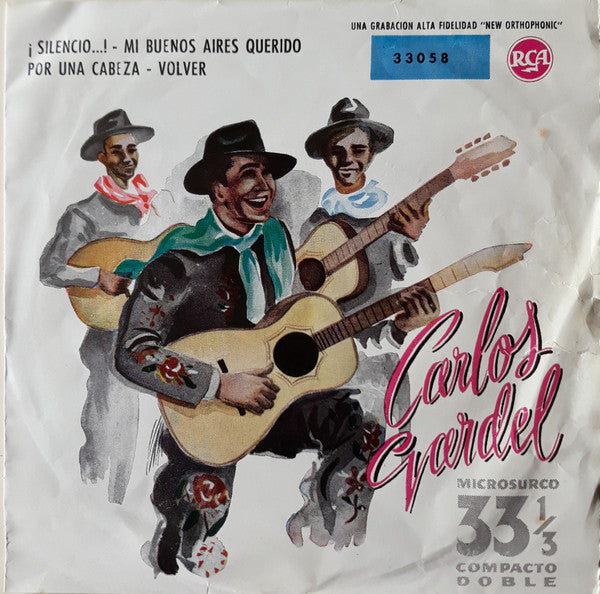 Carlos Gardel - ¡Silencio...! Vinyl Singles EP Vinyl (VG) <br> Hoes (G+)
