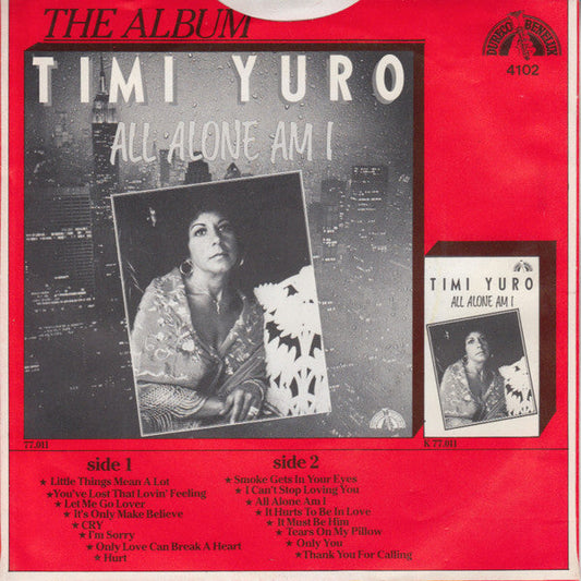 Timi Yuro - Hurt Vinyl Singles Vinyl Zeer Goed / Hoesje Goed "VINYLSINGLES.NL"