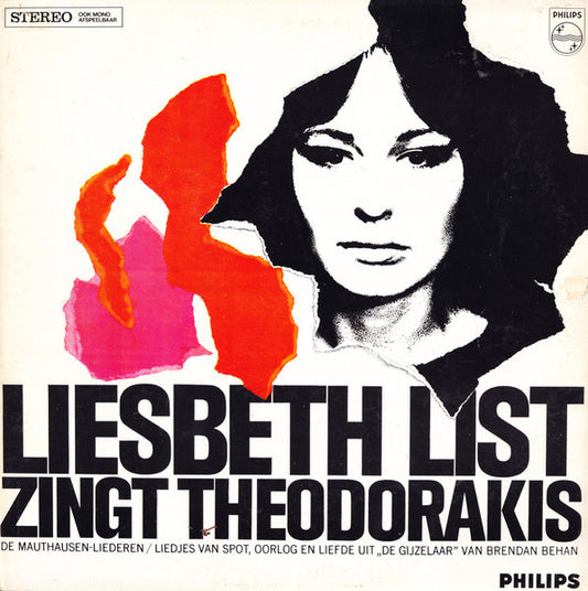 Liesbeth List Zingt Theodorakis - Liesbeth List Zingt Theodorakis (LP) Vinyl LP Media VG / Sleeve VG+ "VINYLSINGLES.NL"