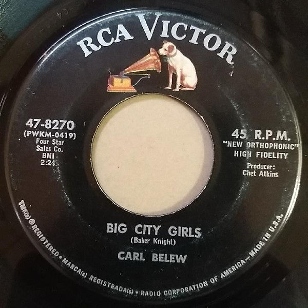 Carl Belew - Big City Girls Vinyl Singles Vinyl Very Good (VG) <br> Hoes Generic