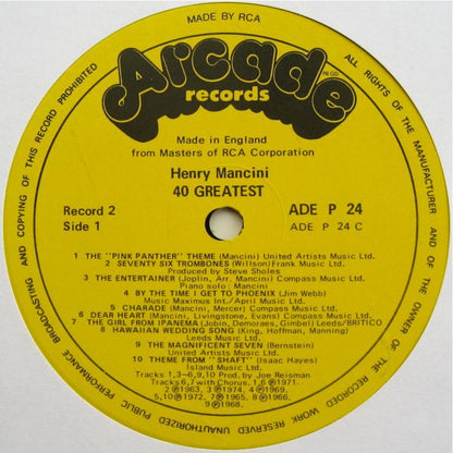 Henry Mancini - 40 Greatest (LP) 50254