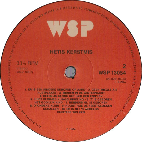 Leidse Sleuteltjes - Het Is Kerstmis (LP) Vinyl LP Vinyl Very Good (VG) <br> Hoes Good Plus (G+)
