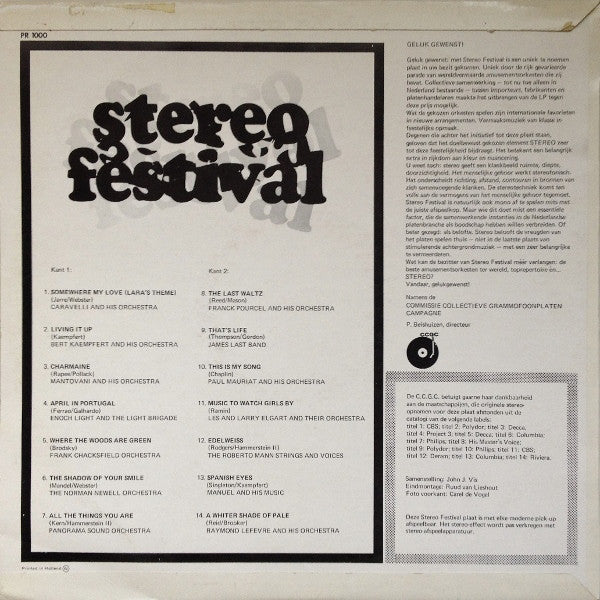 Various - Stereo Festival (LP) (B) 50058 Vinyl LP Gebruikssporen!