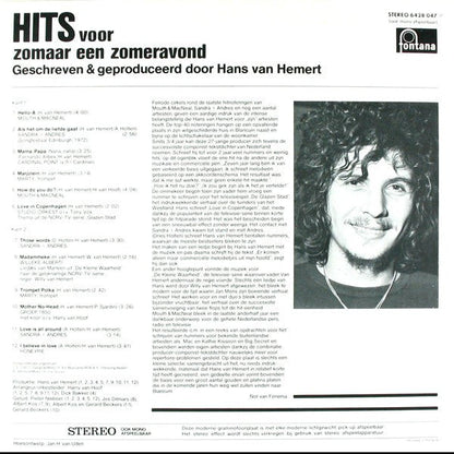 Hans van Hemert - Hits Voor Zomaar Een Zomeravond (LP) 42371 Vinyl LP Goede Staat