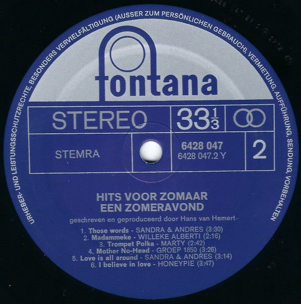 Hans van Hemert - Hits Voor Zomaar Een Zomeravond (LP) 42371 Vinyl LP Goede Staat