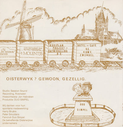 Duo Simpel - 't Spoorke Van Oisterwijk Vinyl Singles Vinyl Very Good (VG) <br> Hoes Good Plus (G+)