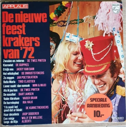 Various - De Nieuwe Feestkrakers Van '72 (LP) 50746 Vinyl LP Hoes: Redelijk