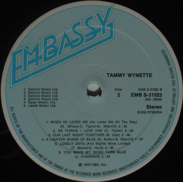 Tammy Wynette - Superb Country Sounds (LP)
