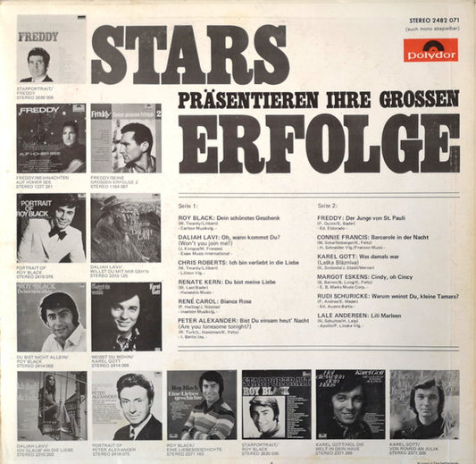 Various - Stars Präsentieren Ihre Grossen Erfolge (LP) Vinyl LP Vinyl Zeer Goed / Hoesje Goed "VINYLSINGLES.NL"