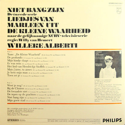 Willeke Alberti - Niet Bang Zijn; Liedjes Van Marleen Uit "De Kleine Waarheid" (LP) Vinyl LP Vinyl Very Good (VG) <br> Hoes Good Plus (G+)