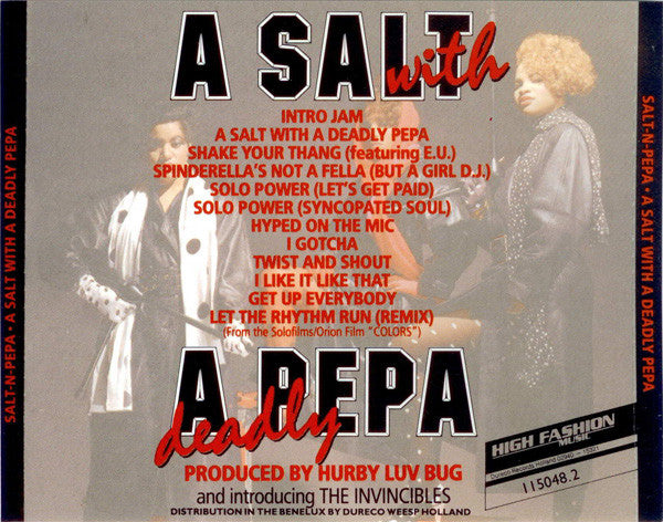Salt 'N' Pepa - A Salt With A Deadly Pepa (CD) Compact Disc Goede Staat