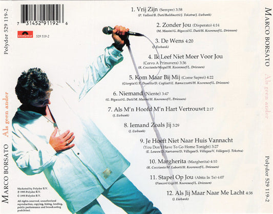 Marco Borsato - Als Geen Ander (CD)