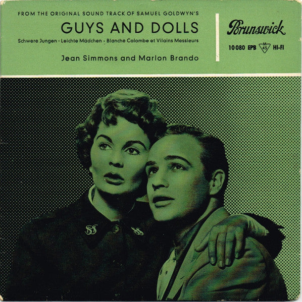 Marlon Brando / Jean Simmons - Guys And Dolls Vinyl Singles Vinyl Very Good (VG) <br> Hoes Good Plus (G+)