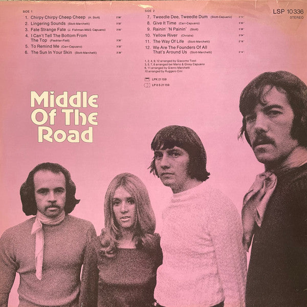 Middle Of The Road - Middle Of The Road (LP) Vinyl LP Vinyl Very Good (VG) <br> Hoes Good Plus (G+)