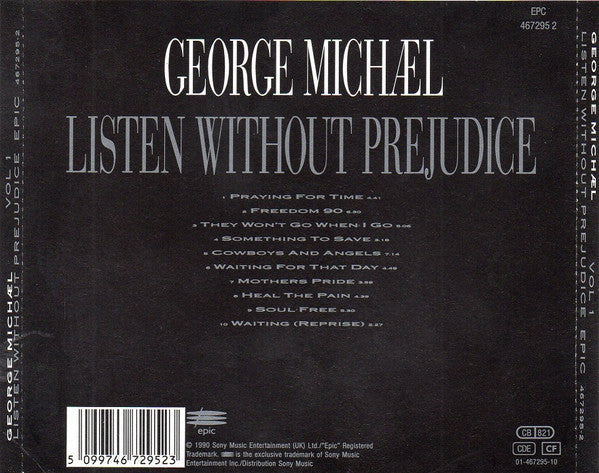 George Michael - Listen Without Prejudice Vol. * (CD) Compact Disc Goede Staat