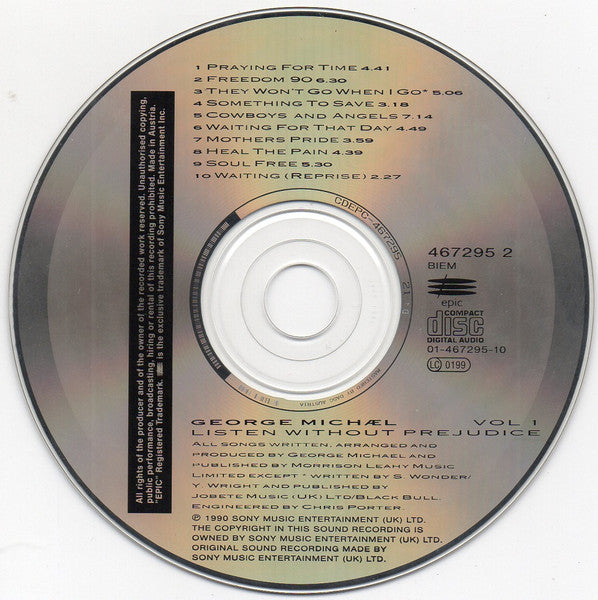 George Michael - Listen Without Prejudice Vol. * (CD) Compact Disc Goede Staat
