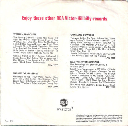 Jim Reeves - Adios Amigo 42720 Vinyl Singles Vinyl Very Good (VG) <br> Hoes Good Plus (G+)