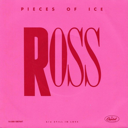 Diana Ross - Pieces Of Ice Vinyl Singles Vinyl Very Good (VG) <br> Hoes Good Plus (G+)