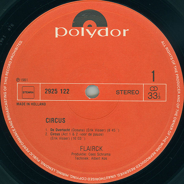 Flairck - Circus (LP) 46916 Vinyl LP Goede Staat