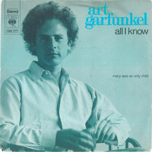 Art Garfunkel - All I Know Vinyl Singles Vinyl Very Good (VG) <br> Hoes Good Plus (G+)