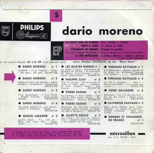 Dario Moreno - 5 - Le Grand Tour De L'amour