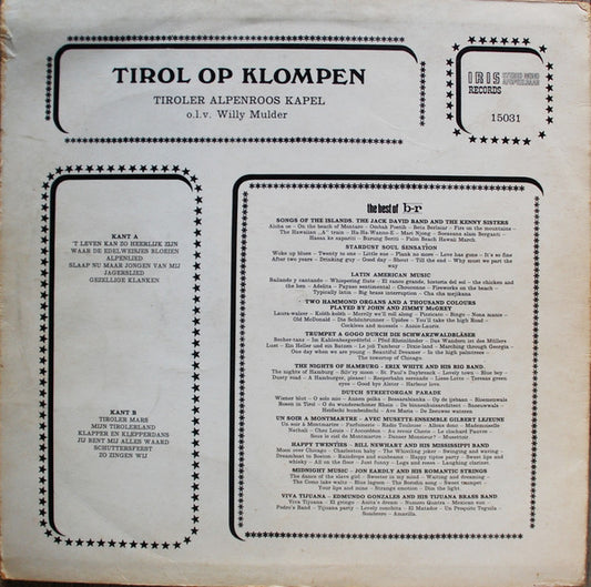Tiroler "Alpenrose" Kapel o.l.v. Willy Mulder - Tirol Op Klompen (LP)
