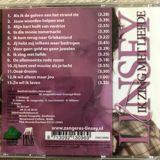 Linsey - Ik zing met liefde (CD) Compact Disc Goede Staat "VINYLSINGLES.NL"