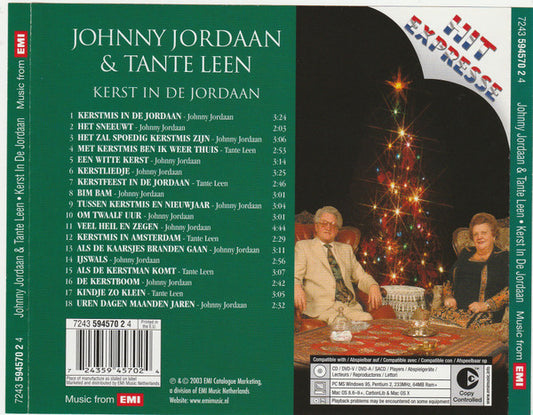 Johnny Jordaan & Tante Leen - Kerst In De Jordaan (CD) Compact Disc Goede Staat "VINYLSINGLES.NL"