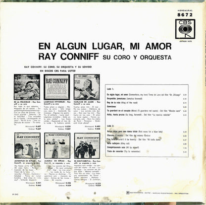 Ray Conniff - En Algun Lugar, Mi Amor (LP)