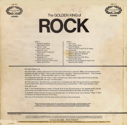 Bill Haley And His Comets - The Golden King Of Rock (LP)