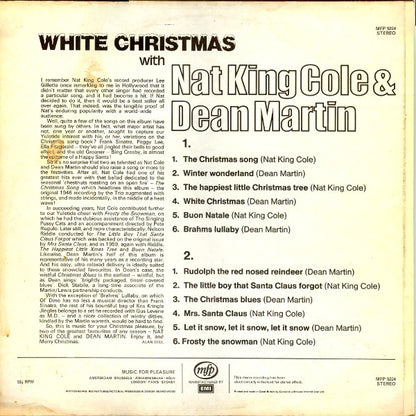 Nat King Cole & Dean Martin - White Christmas With Nat King Cole & Dean Martin (LP) 50833 Vinyl LP Goede Staat