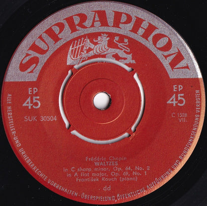 Frédéric Chopin, František Rauch - Waltzes Vinyl Singles EP Vinyl Very Good (VG) <br> Hoes Generic