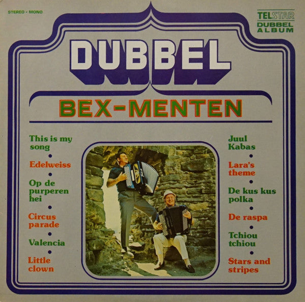 Akkordeon-Duo Bex-Menten - Dubbel (LP) Vinyl LP Vinyl Very Good (VG) <br> Hoes Good Plus (G+)