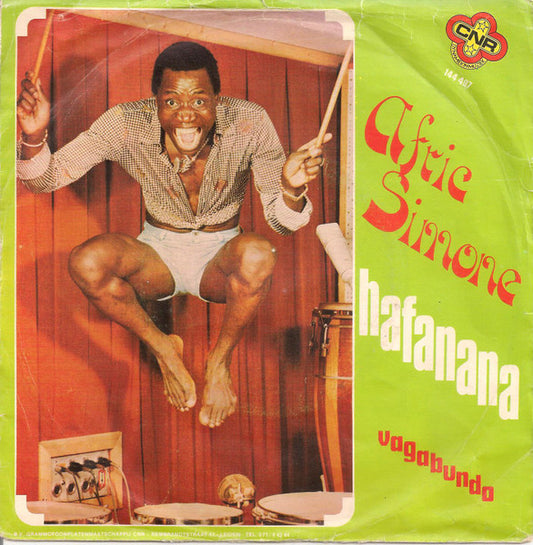 Afric Simone - Hafanana Vinyl Singles Vinyl Very Good (VG) <br> Hoes Good Plus (G+)