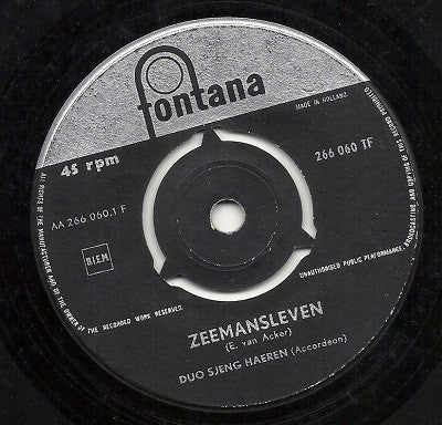 Duo Sjeng Haeren - Zeemansleven Vinyl Singles Vinyl Goed / Hoes Generic