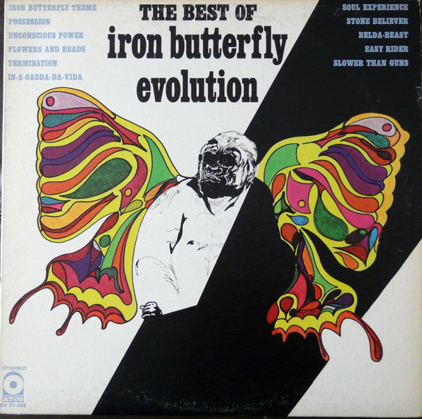 Iron Butterfly - The Best Of Iron Butterfly Evolution (LP) Vinyl LP Vinyl Very Good (VG) <br> Hoes Good Plus (G+)