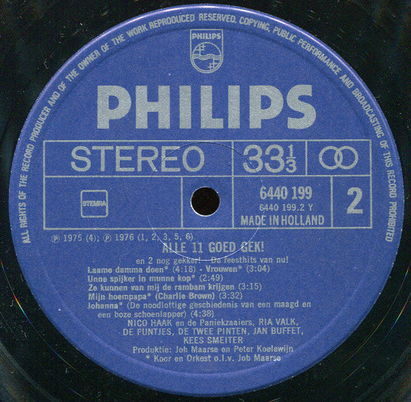 Various - Alle 11 Goed Gek! En 2 Nóg Gekker! Deel 4 (LP) 43412