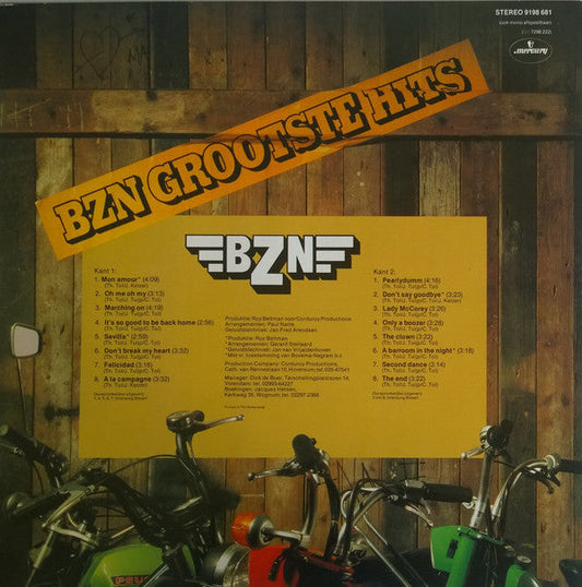 BZN - Grootste Hits (LP) Vinyl LP Vinyl Zeer Goed / Hoesje Goed "VINYLSINGLES.NL"
