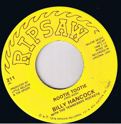 Billy Hancock & The Tennessee Rockets - Rootie Tootie 39173 Vinyl Singles Goede Staat