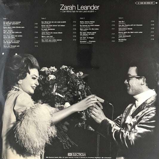 Zarah Leander - Der Wind Hat Mir Ein Lied Erzählt (LP) Vinyl LP Dubbel Vinyl Zeer Goed / Hoesje Goed "VINYLSINGLES.NL"